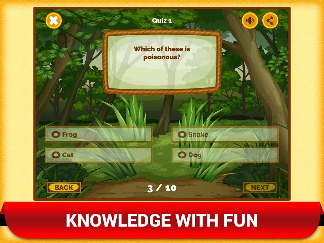 Animal Trivia quiz game