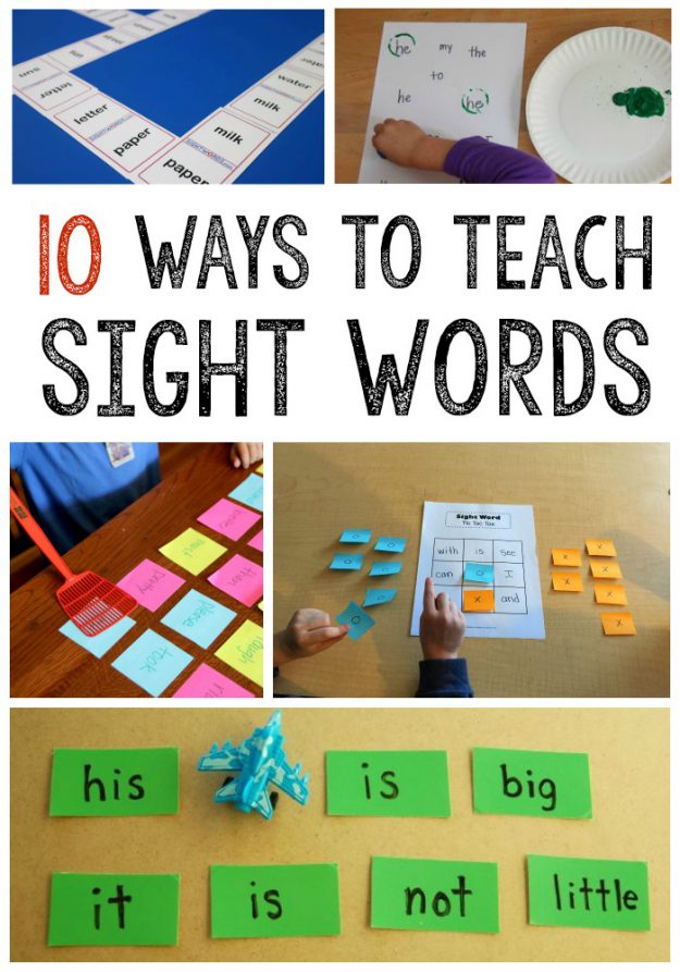 how to teach kindergarten sight words