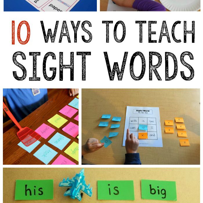 how to teach kindergarten sight words