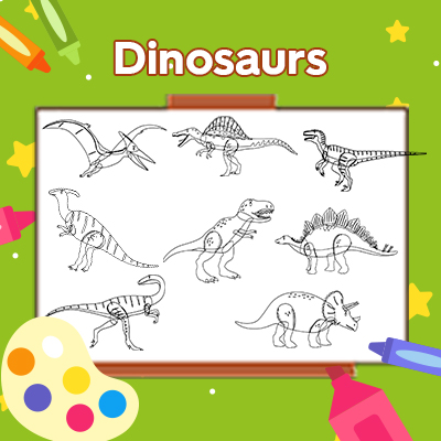 free printable dinosaur coloring pages