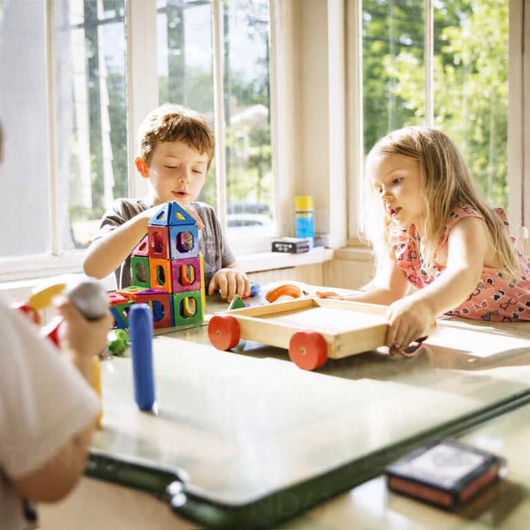 Siblings Work Together