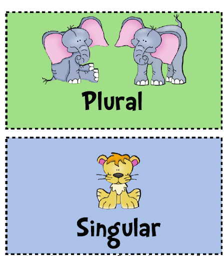 singular plural