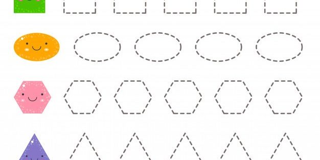 vector-illustration-educational-tracing-worksheet-kids-kindergarten-preschool-school-age-trace-cute-geometric-shape-dashed-lines_74237-156 vector illustration