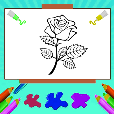Online Flower Coloring Pages for Kids - Free Colouring Games