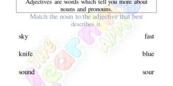 Adjectives Worksheet 04 Adjectives Worksheet 04