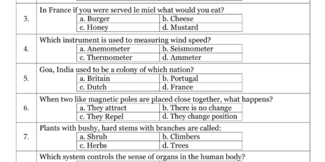 General Knowledge Quiz 22
