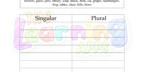 Singular Plural Sorting 2