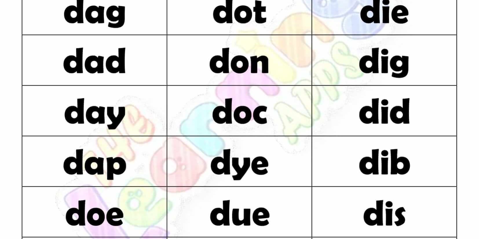 3 LETTER WORD STARTING WITH D 3 LETTER WORD STARTING WITH D