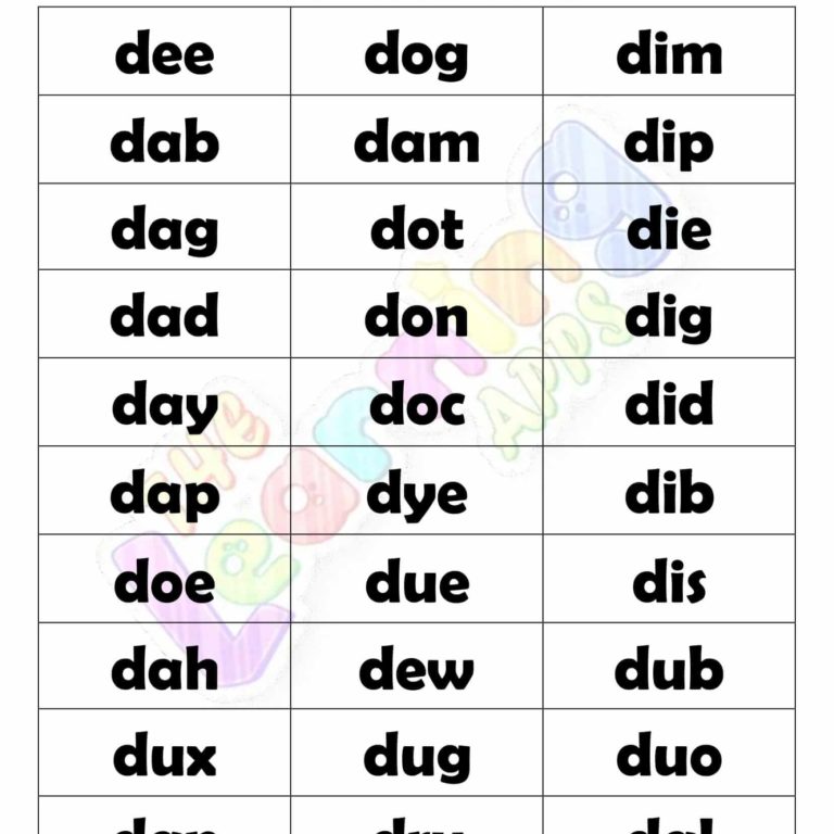 3 LETTER WORD STARTING WITH D 3 LETTER WORD STARTING WITH D
