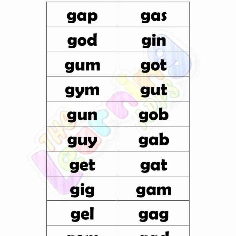 3 LETTER WORD STARTING WITH G 3 LETTER WORD STARTING WITH G