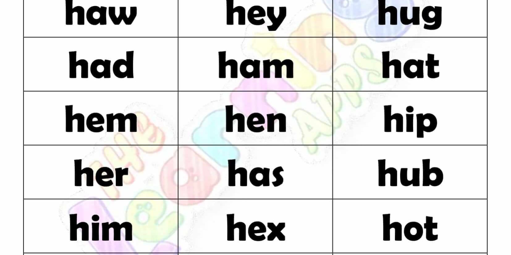 3 LETTER WORD STARTING WITH H 3 LETTER WORD STARTING WITH H