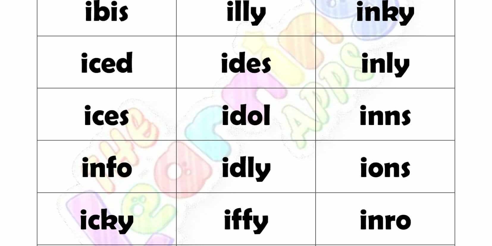 4 LETTER WORD STARTING WITH I