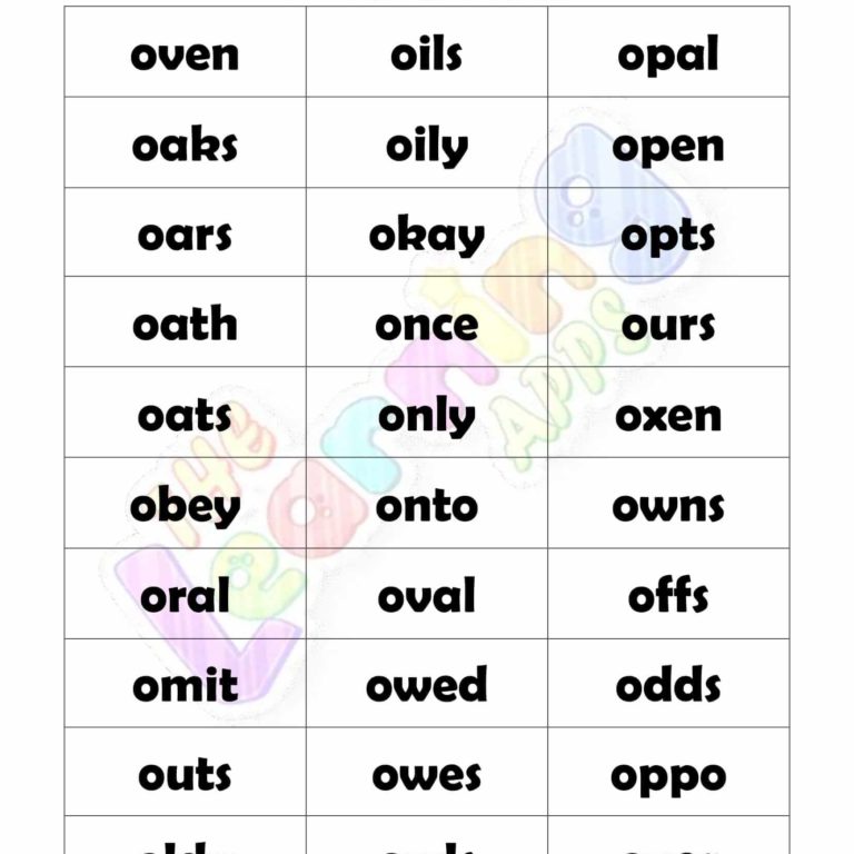 4 LETTER WORD STARTING WITH O 4 LETTER WORD STARTING WITH O
