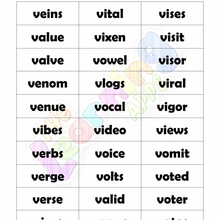 5 LETTER WORD STARTING WITH V 5 LETTER WORD STARTING WITH V