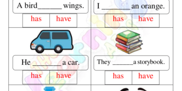 Has and Have Worksheets 09