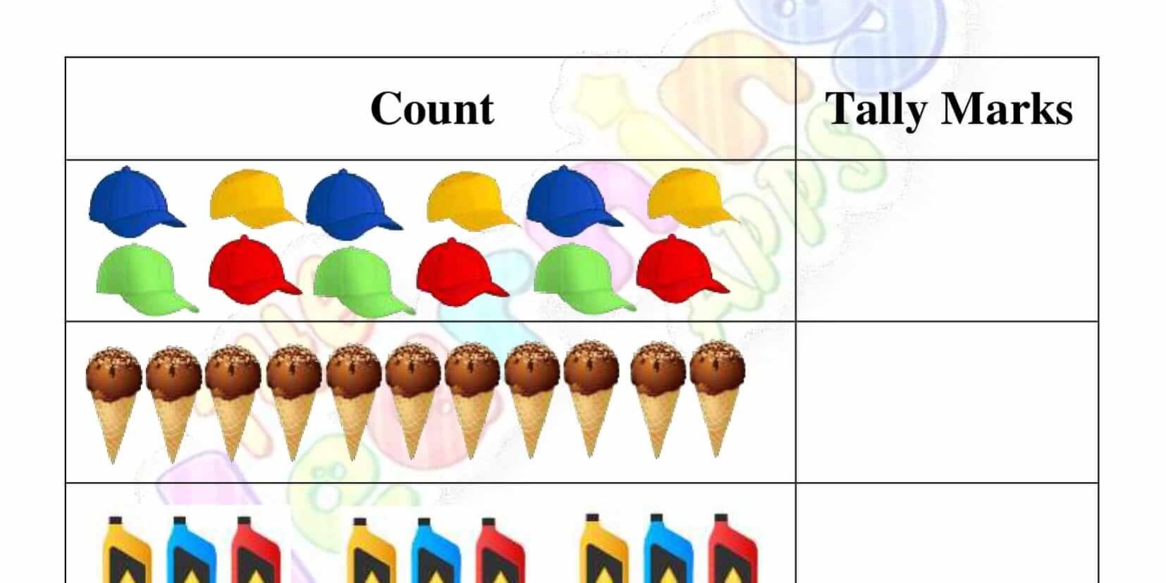 Tally Mark Worksheet 08