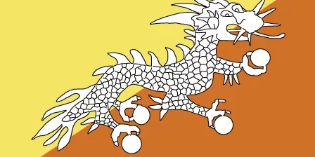 Bhutan_lgflag Bhutan Map Quiz