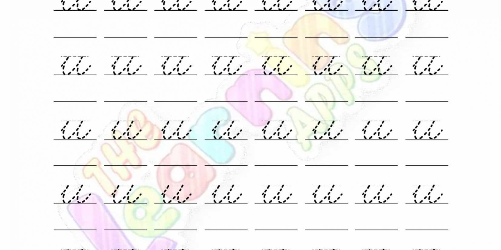 Cursive Writing Worksheet 21