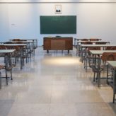 chairs and tables in a classroom
