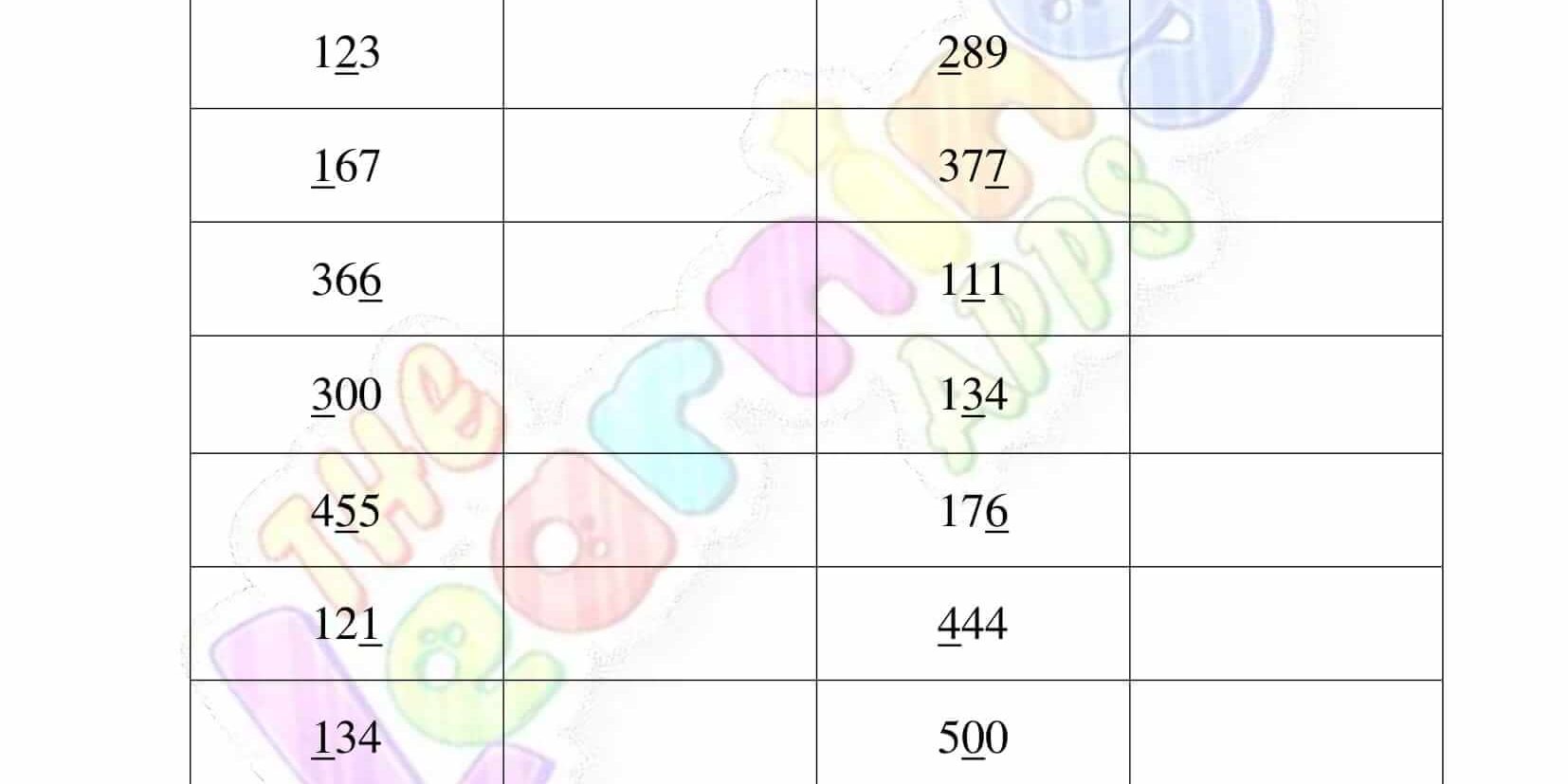 place value worksheet for grade two 02