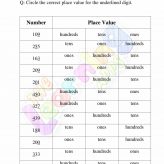 place value worksheet for grade two 05