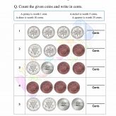 Money Worksheet - Grade 2 - Activity 3