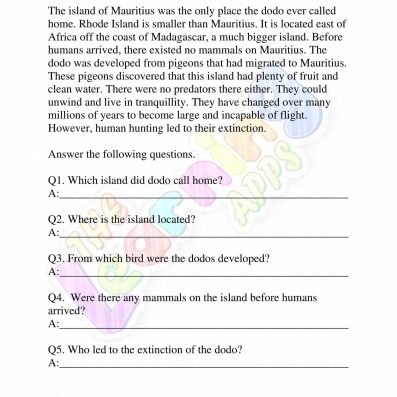 Non Fiction Reading Passages – Grade 2 – Dodo Non Fiction Reading Passages - Grade 2 - Dodo