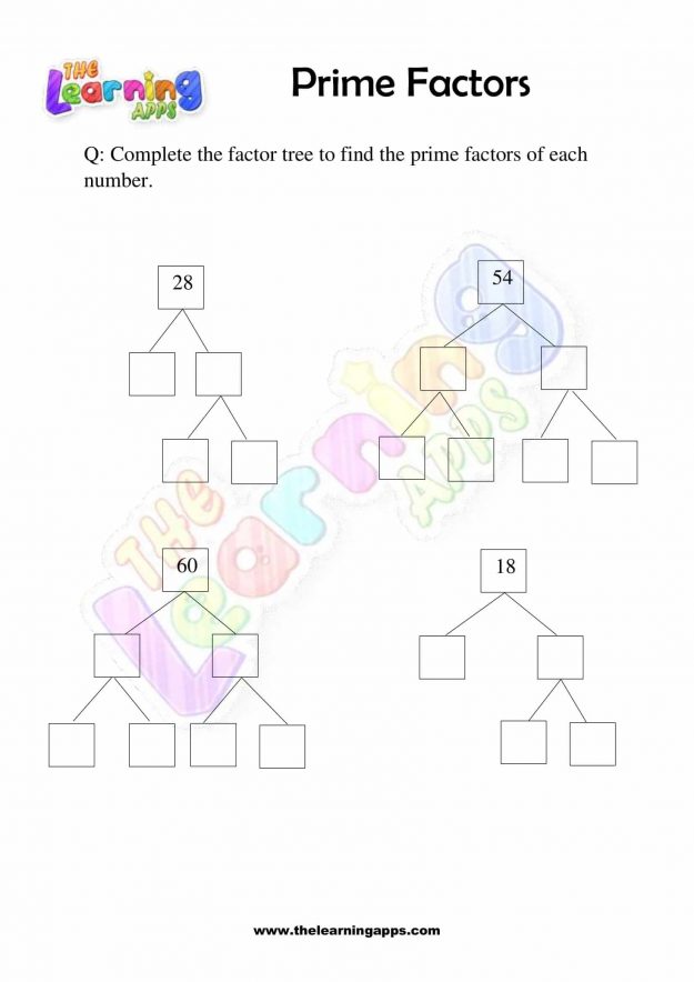 Prime Factors - Grade 3 - Activity 1