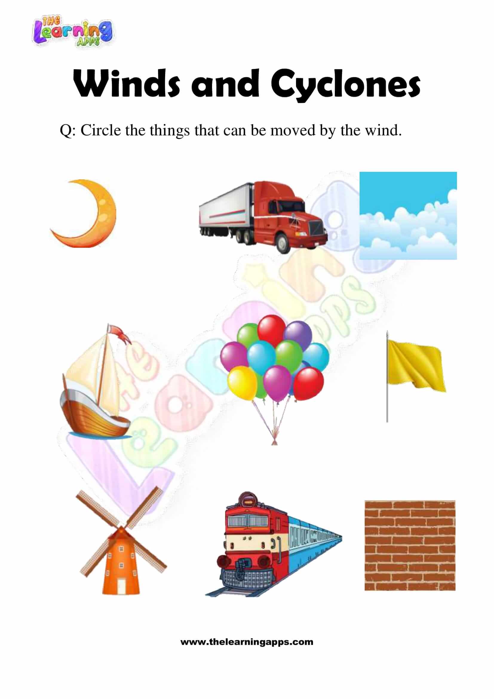 Download Free Wind and Cyclones Worksheets For Grade 2