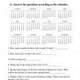 Calendar-Worksheets-Grade-3-Activity-5