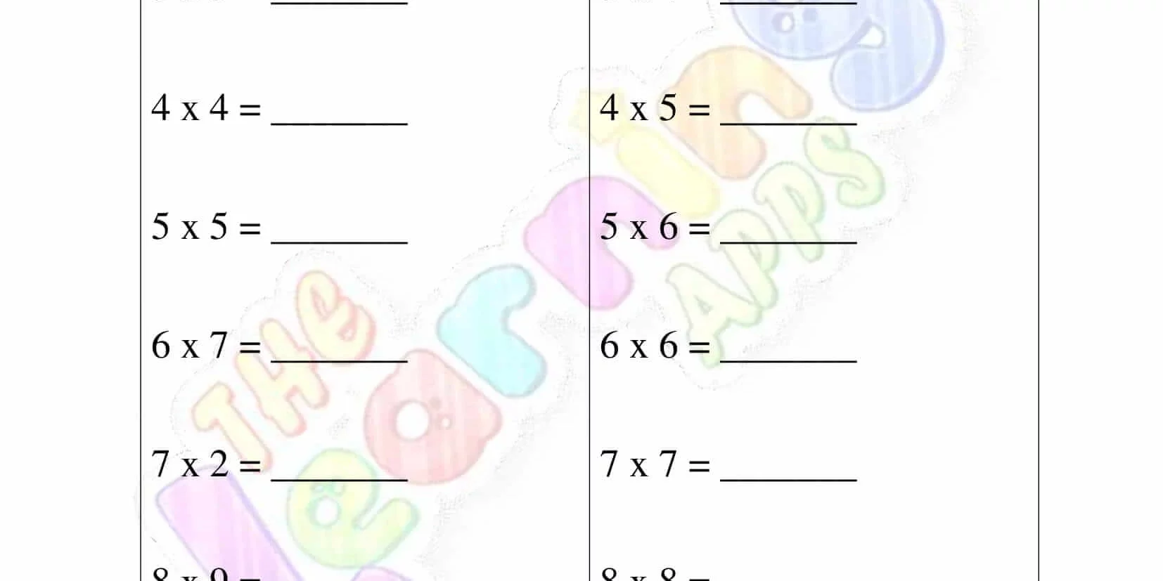 Mental-Multiplication-Worksheets-Grade-3-Activity-1 Mental-Multiplication-Worksheets-Grade-3-Activity-1