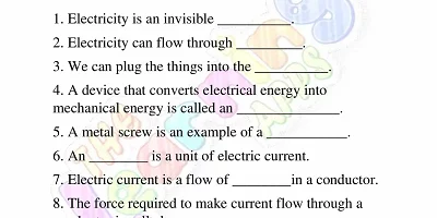 Electricity-and-Magnetism-Worksheets-Grade-3-Activity-1