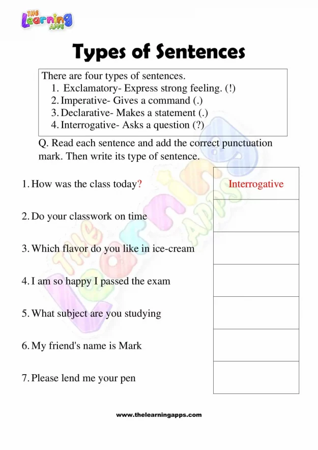 Types-of-Sentences-Worksheets-for-Grade-3-Activity-1
