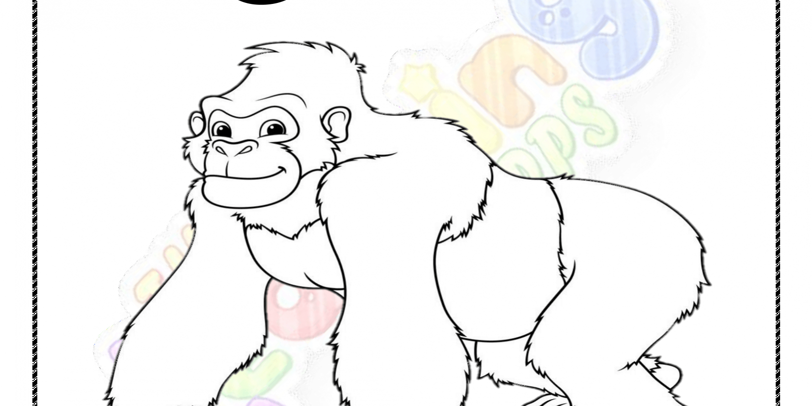 Animal G Printable For Kids - Worksheet