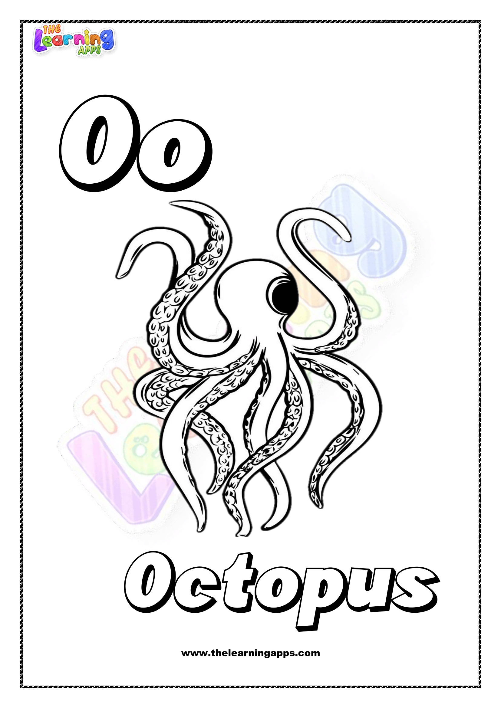 Animal O Printable For Kids - Worksheet Animal O Printable For Kids - Worksheet
