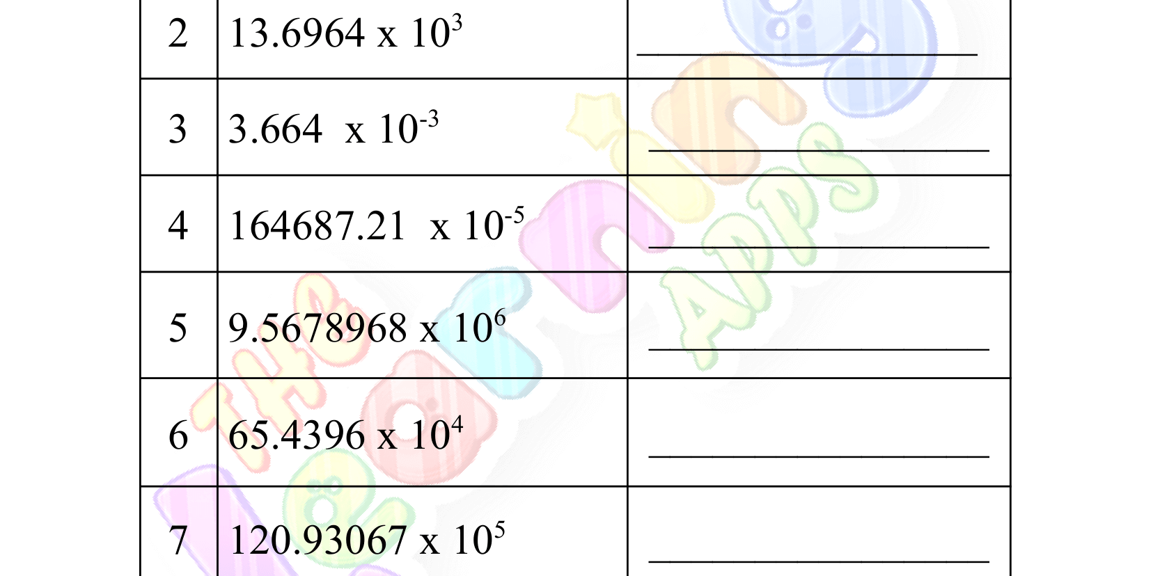 scientific notation worksheet grade 3-03 scientific notation worksheet grade 3-03