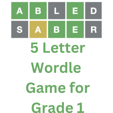 5 Letter Wordle Game for Grade 1 5 Letter Wordle Game for Grade 1
