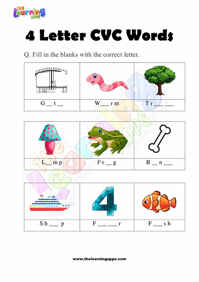 4-Letter-CVC-Words-Worksheets-for-Preshool-Activity-4