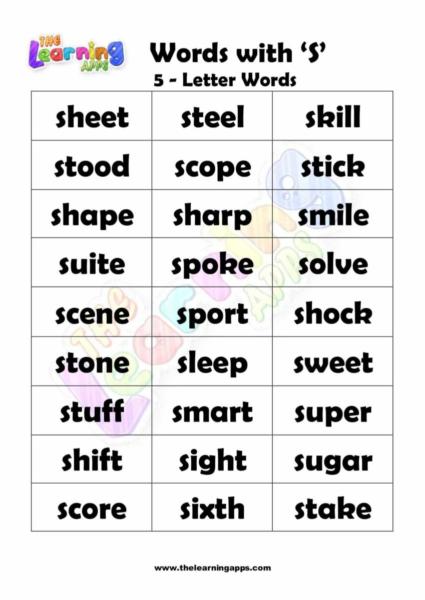 5 LETTER WORD STARTING WITH S-2