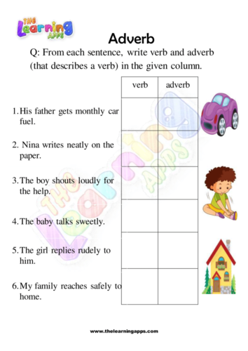 Adverb Worksheet 08