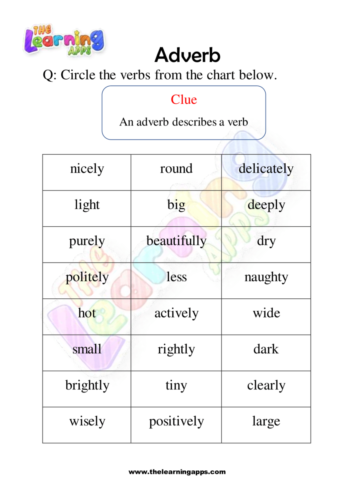 Adverb Worksheet 10