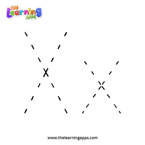 Letter X Tracing Worksheet