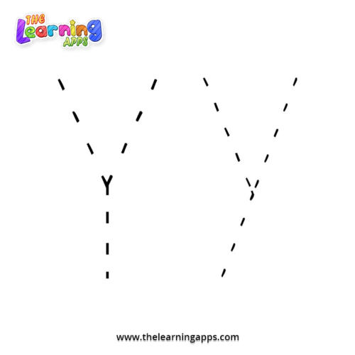 Letter Y Tracing Worksheet