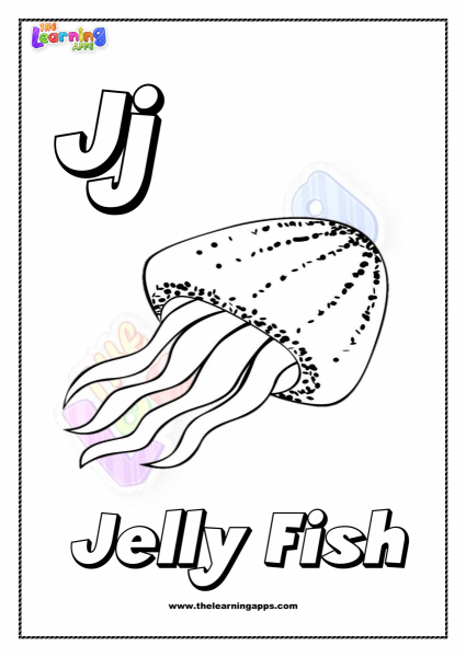 Animal J Printable For Kids - Worksheet