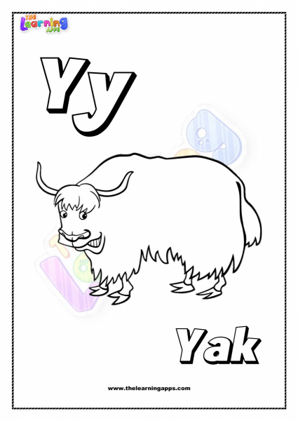 Animal Y Printable For Kids - Worksheet