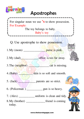 Apostrophe Worksheet 03