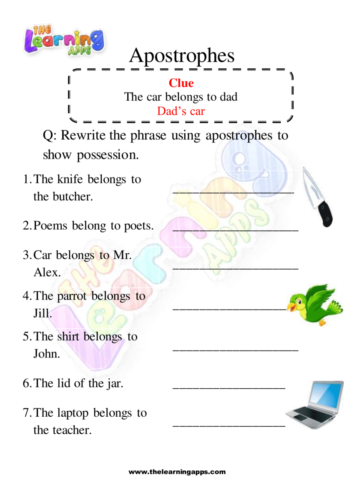 Apostrophe Worksheet 05