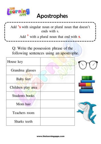 Apostrophe Worksheet 08