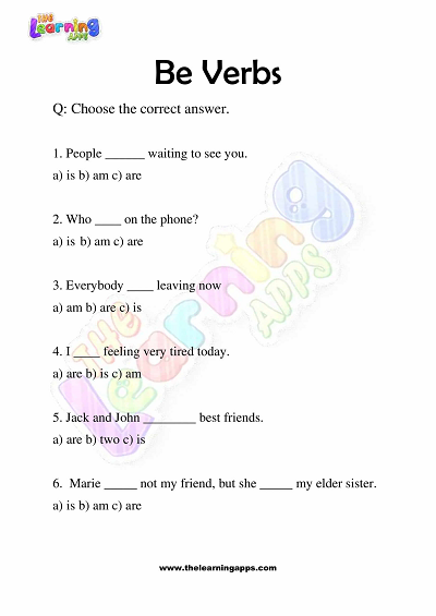 Be-Verbs-Worksheets-Grade-3-Activity-1