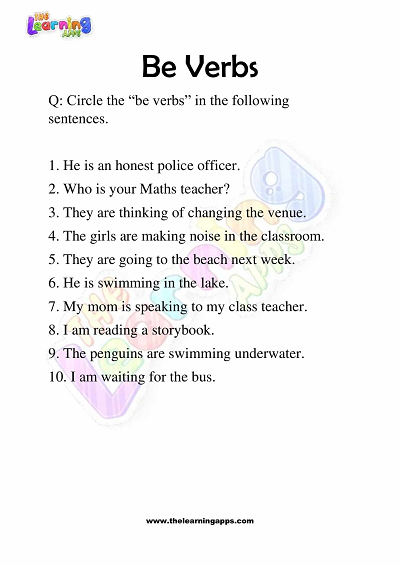 Be-Verbs-Worksheets-Grade-3-Activity-6